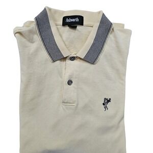 Ashworth Golf Polo‎ Men's Size M Vintage Yellow